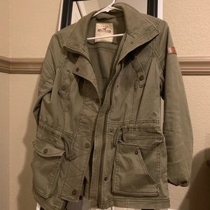 Army Green Hollister Jacket Small